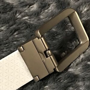 Adidas reversible belt blue/ white print LG